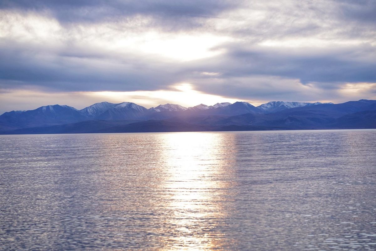 Ashihai Lodge is located on the western shores of Lake Khuvsgul in Northern Mongolia sunset and clouds