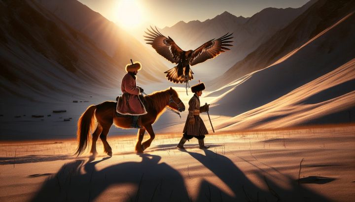 Visiting an Eagle Hunter in Mongolia