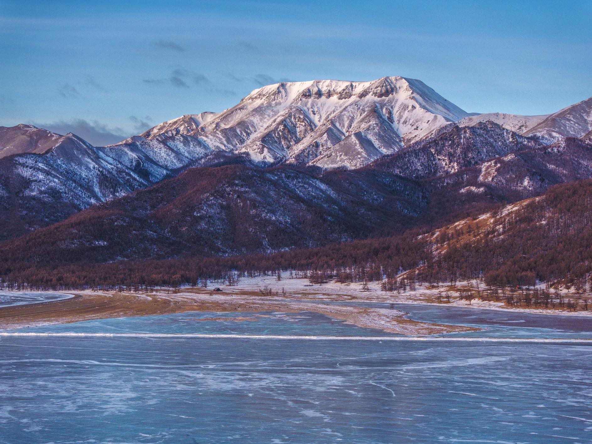Khuvsgul Mountains on Mongolia Winter Tour