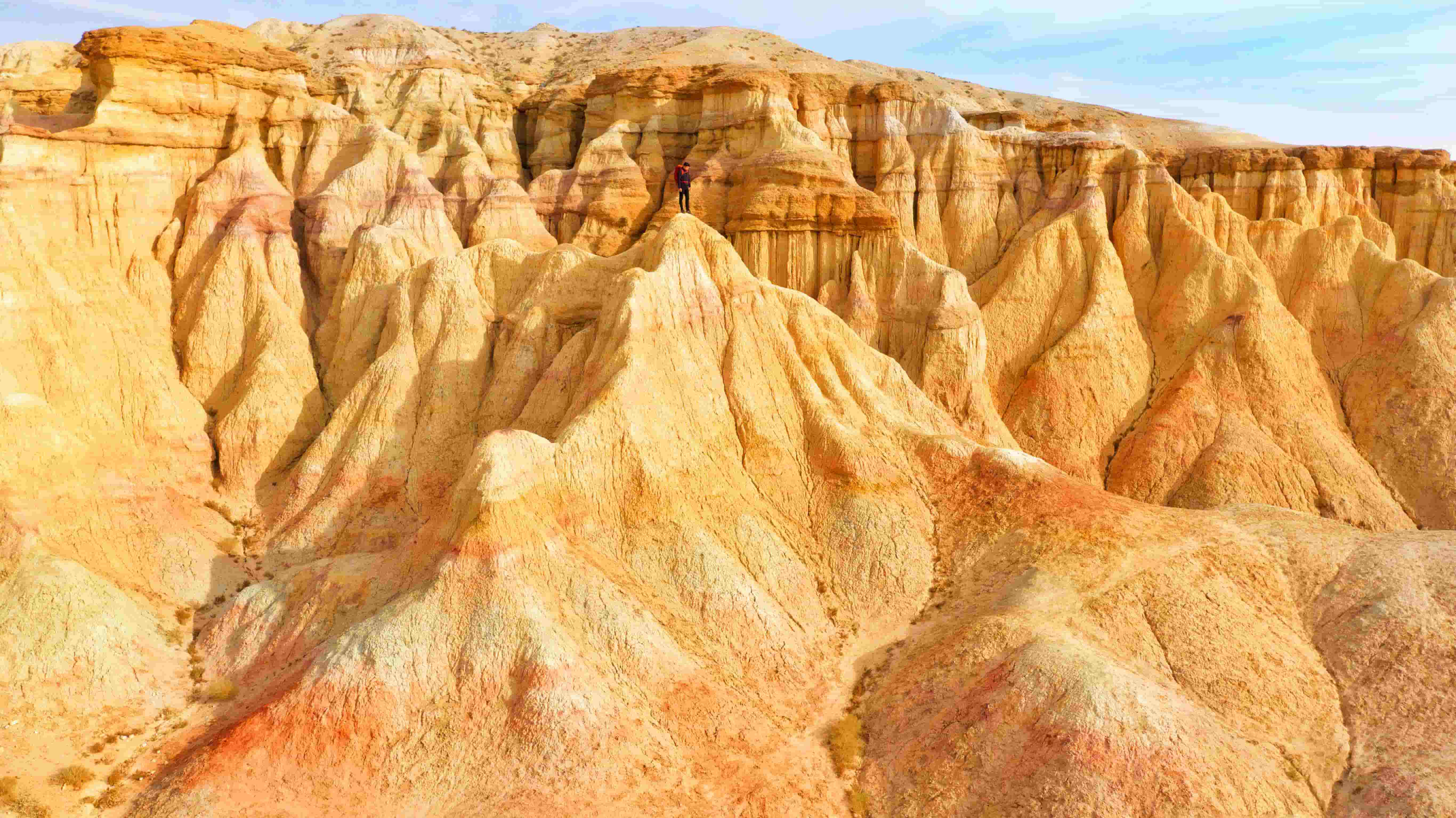 Tsagaan Suvarga limestone formation in the Gobi Desert